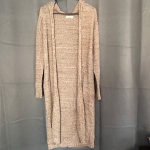 ‘If it were me’ long hooded sweater